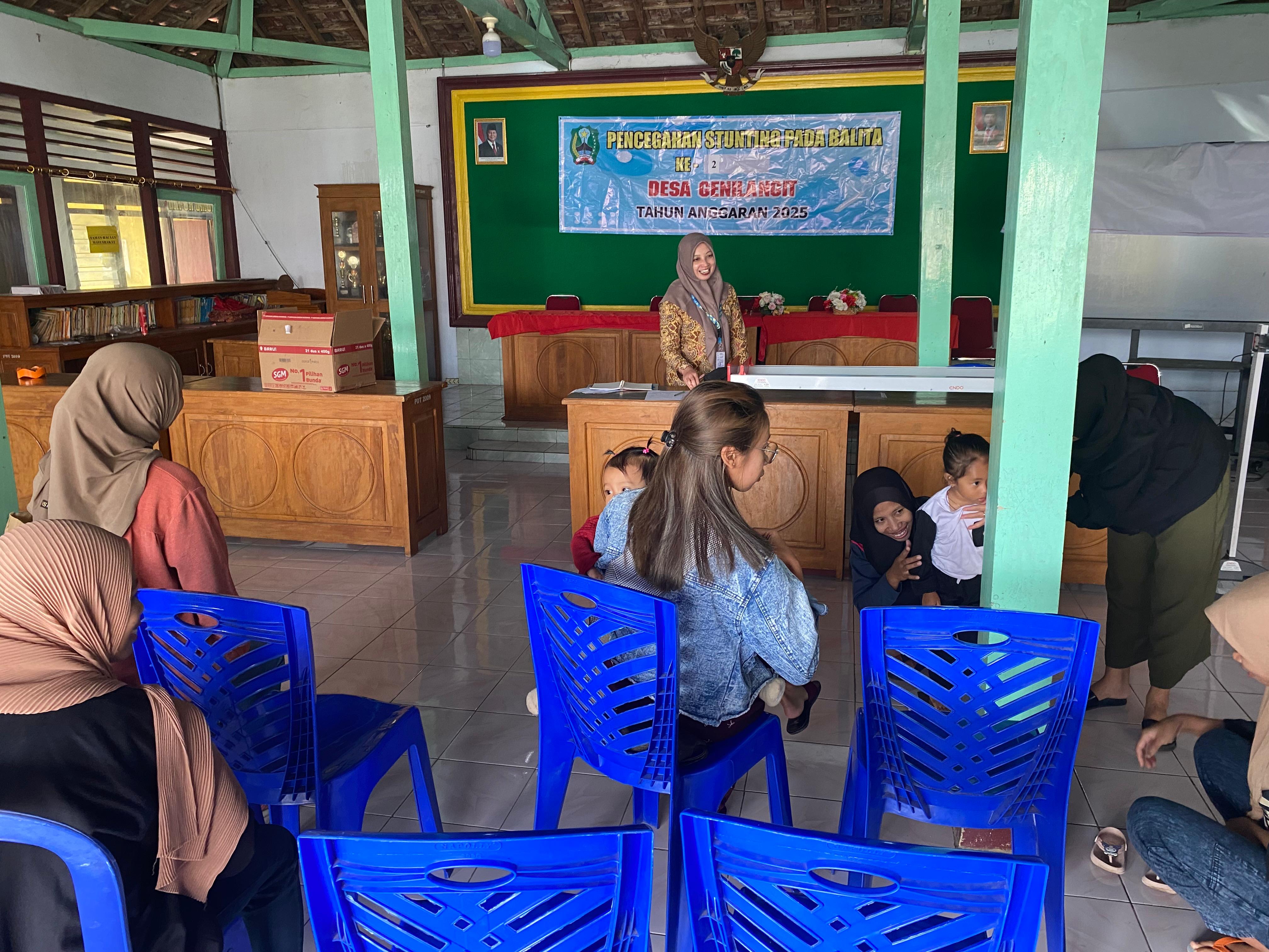 KEGIATAN PENCEGAHAN STUNTING TAHUN 2025 DI DESA GENILANGIT: 15 BALITA JADI SASARAN UTAMA